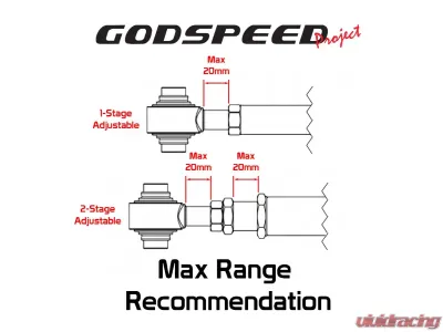 Godspeed Project Adjustable Camber Rear Arms Cadillac ATS 2013-2019 - AK-258-A