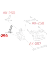 Godspeed Project Adjustable Rear Forward Lower Arms Cadillac CTS 2014-2019                                     - AK-259-B - Image 4