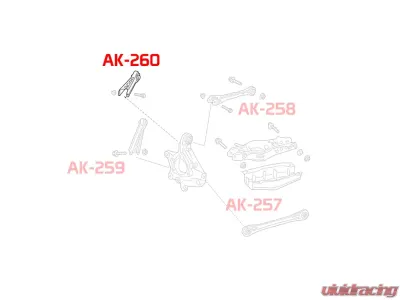 Godspeed Project Adjustable Rear Forward Upper Arms Cadillac ATS 2013-2019 - AK-260-A
