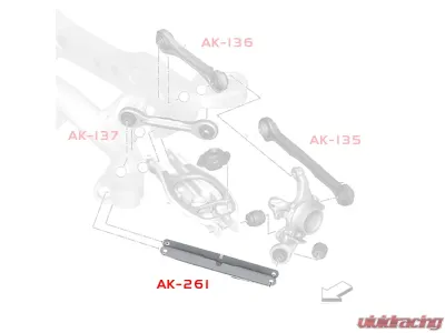 Godspeed Project Adjustable Trailing Arms BMW X1 RWD E84 2012-2015 - AK-261-C