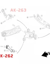 Godspeed Project Adjustable Rear Toe Arms Mercedes-Benz CLA200 2014-2019                                     - AK-262-A - Image 5