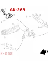 Godspeed Project Adjustable Rear Camber Arms Mercedes-Benz CLA250 2014-2019                                     - AK-263-A - Image 4