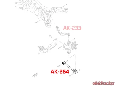 Godspeed Project Adjustable Toe Rear Lower Arms Mazda CX-5 2017-2021 - AK-264-B