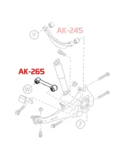 Godspeed Project Adjustable Rear Toe Arms Lincoln MKZ 2006-2012                                     - AK-265-C - Image 5