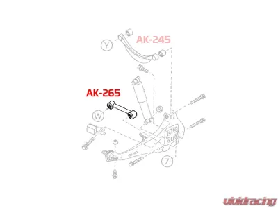 Godspeed Project Adjustable Rear Toe Arms Lincoln MKZ 2006-2012 - AK-265-C