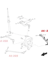Godspeed Project Adjustable Rear Lower Camber Arms Lexus LS430 2001-2006                                     - AK-267 - Image 5