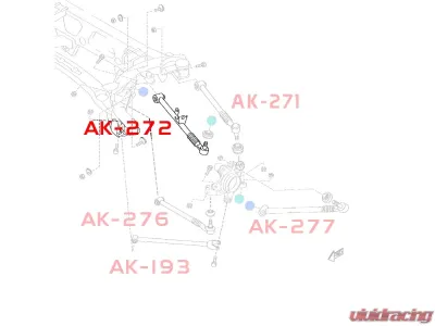 Godspeed Project Adjustable Rear Lower Lateral Arms Mazda RX-8 2003-2012 - AK-272-A