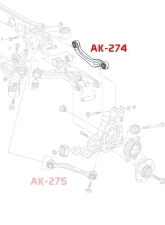 Godspeed Project Adjustable Rear Lateral Arms Audi A4 | S4 2016-2022                                     - AK-274-A - Image 4
