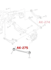 Godspeed Project Adjustable Rear Toe Arms Audi A4 | S4 2016-2022                                     - AK-275-A - Image 5