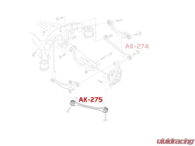 Godspeed Project Adjustable Rear Toe Arms Audi A4 | S4 2016-2022 - AK-275-A