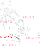 Godspeed Project Adjustable Rear Toe Arms Mazda MX-5 Miata 2006-2015                                     - AK-276-B - Image 5