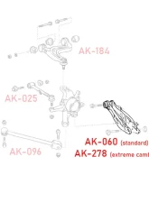 Godspeed Project Adjustable Rear Lower Control Arms Lexus IS300 2001-2005                                     - AK-278-A - Image 5