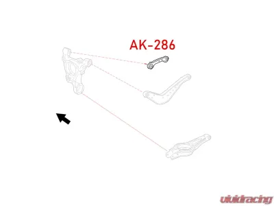 Godspeed Project Adjustable Rear Lateral Links Chevrolet Malibu 2016-2021 - AK-286-A