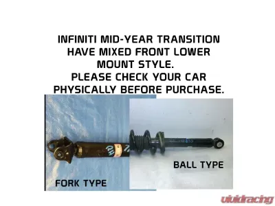 Godspeed Project Mono RS Coilovers Infiniti Q50 V6 RWD V37 Front Ball Type 2014-2023 - MRS1409-A