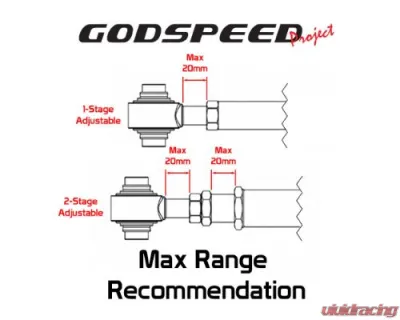 Godspeed Adjustable Front Camber Arms With Ball Joints Infiniti Q50|Q60 2014-2023 - AK-131-D