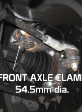Godspeed Project MonoSS Coilover Volkswagen Passat B6 | B7 | B8 54.5mm Front Axel Clamp 2006-2019                                     - MSS0124-G - Image 7