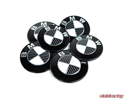 IND Carbon BMW Roundel Set - IND-BM-Roundel-CF