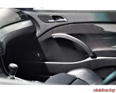 Karbonius 2x2 Twill Weave CSL Gloss Carbon Center Door Panel Insert Set BMW E46 M3 - E46PP01-CF-2