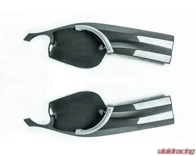 Karbonius 2x2 Twill Weave CSL Gloss Carbon Center Door Panel Insert Set BMW E46 M3 - E46PP01-CF-2