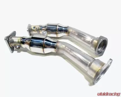 AAM Competition 2.5"-3" Non-Resonated Lower Downpipes Infiniti Q50 | Q60 3.0T 2015-2020 - AAMCQ50E-DP-LOWER-NONRES2.5