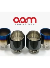 AAM Competition 3" True Dual Premium Adjustable Exhaust System 5" Titanium Burnt Tips (Nismo Fit) Infiniti Q50 | Q60 2015-2023                                     - AAMCQ50E-TD3-ADJ-Q60-5T - Image 3