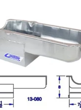 Canton Racing Products Small Block Bracket Drag Race Pan Chevrolet                                     - 13-080BLK - Image 4