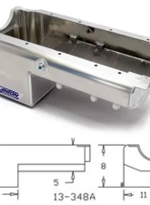 Canton Racing Products Aluminum Oil Pan Big Block Power Series Chevrolet                                     - 13-348A - Image 4