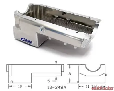 Canton Racing Products Aluminum Oil Pan Big Block Power Series Chevrolet - 13-348A