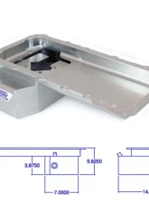 Canton Racing Products 5-5/8" Deep Front Sump Road Race and Drift Pan GM LS1-LS6                                     - 15-276BLK - Image 3