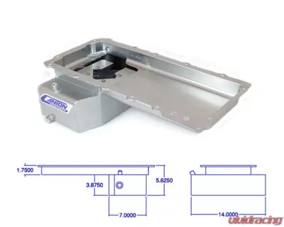 Canton Racing Products 5-5/8" Deep Front Sump Road Race and Drift Pan GM LS1-LS6 - 15-276BLK
