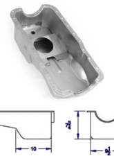 Canton Racing Products Stock Replacement Front Sump Pan Ford 289-302                                     - 15-600BLK - Image 3