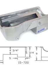Canton Racing Products Rear Sump Fox Body Conversion Street Pan Ford 351C                                     - 15-720BLK - Image 3