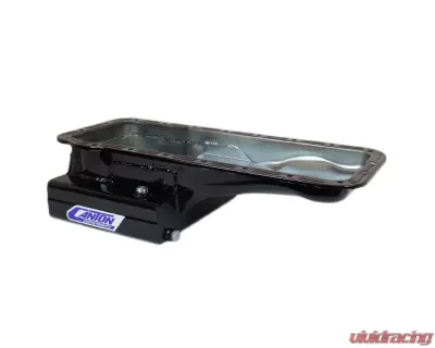 Canton Racing Products Oil Pan FE High Capacity Front T Sump Street Pan Ford 332-428 - 15-810BLK