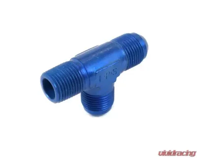 Canton Racing Products T Fitting 1/2" NPT and 2 -10 AN Ports Aluminum - 23-245TA