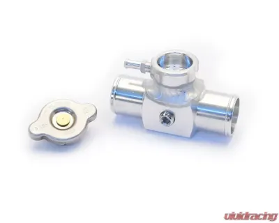 Canton Racing Products Aluminum Inline Coolant Accessory Tube 1.5" Hose Mini Fill Neck - 81-306