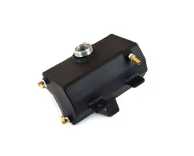 Canton Racing Products Black Powdercoat Aluminum Expansion Tank w/Stock Neck Ford Mustang 2015+