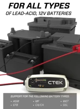 CTEK MXS 5.0 4.3 Amp 12 Volt Battery Charger                                     - 40-206 - Image 3