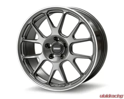 Neuspeed iSWEEP CP12 Wheel 18x8.0 5x112 +45mm Gloss Racing Graphite w/ Machined Lip - CP12.188045.GRG