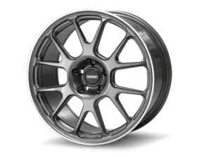 Neuspeed iSWEEP CP12 Wheel 18x8.5 5x112 +45mm Gloss Racing Graphite w/ Machined Lip