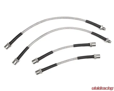 Neuspeed Stainless Steel Brake Lines Volkswagen Golf | Rabbit | Jetta | Scirocco 1980-1988 - H.VW.4.040.BLK