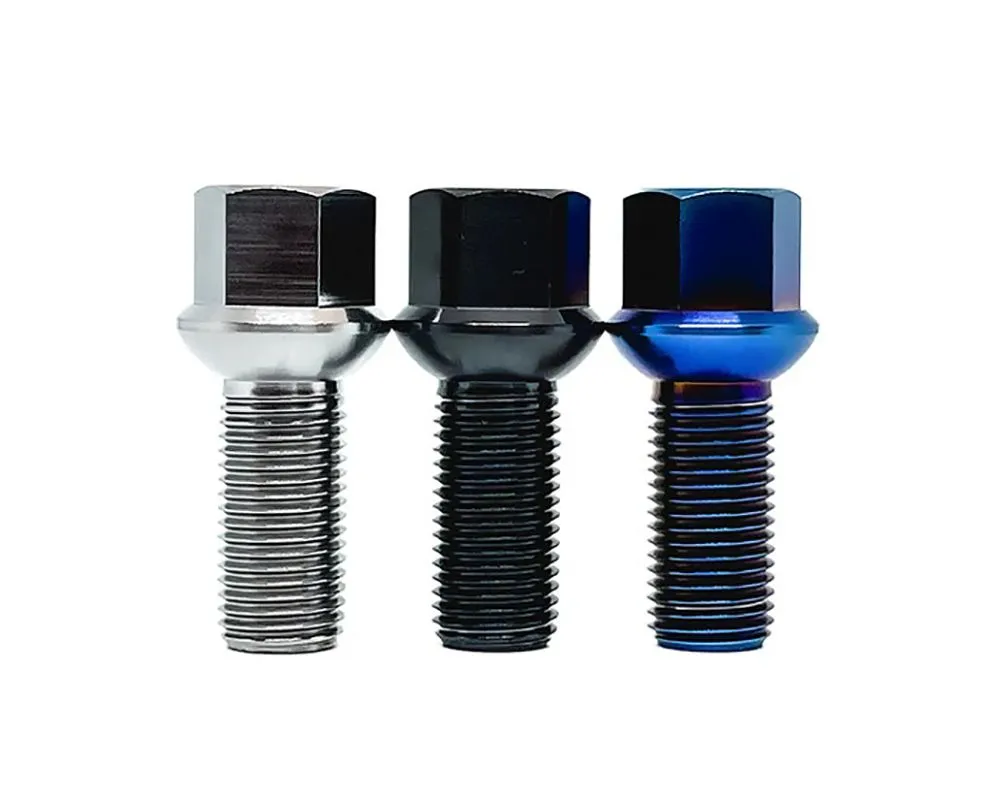 Neuspeed iSWEEP M14x1.50 Ball Seat 17mm Hex Head Heat Titanium PVD Wheel Lug Bolts - TB.14.15.28RH