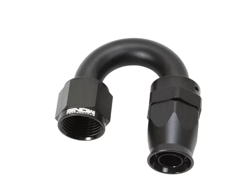 Snow Performance 10AN 180 Degree Hose End (Black) - SNF-60118