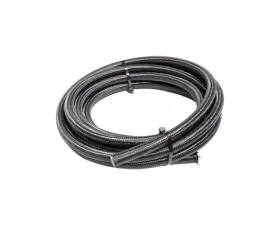 Snow Performance 6AN Braided Stainless PTFE Hose Black Nylon