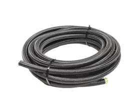 Snow Performance Black Nylon Braided Stainless PTFE Hose 6AN 30ft