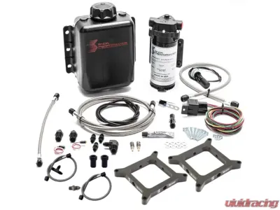 Snow Performance Stage 1 Dual Carb Water Injection Kit w/ Stainless Steel Braided Line - SNO-202-BRD