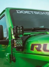 Rigid Industries 2 D-Series Pro Cowl Mount Jeep Wrangler JL 2018+                                     - 41656 - Image 3