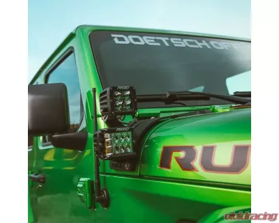 Rigid Industries Cowl Mount Short Standoff Kit Jeep Wrangler JL 2018+ - 41657