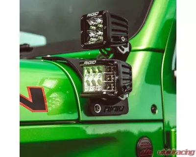 Rigid Industries Cowl Mount Short Standoff Kit Jeep Wrangler JL 2018+ - 41657