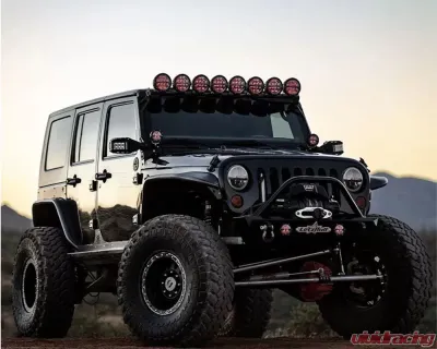 Rigid Industries x SHREDDY 360-Series 4in Lights w/Wt Bcklght (2) + 6 Covers (2 Pink/2 Teal/2 Blk) - 36117-SHREDDY