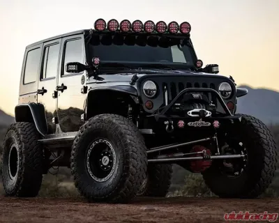 Rigid Industries x SHREDDY 360-Series 6in Lights w/Wt Bcklght (2) + 6 Covers (2 Pink/2 Teal/2 Blk) - 36204-SHREDDY